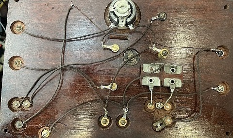 Underside wiring and mica condensers