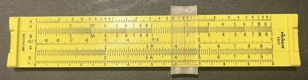 Pickett 160 Microline pocket slide rule