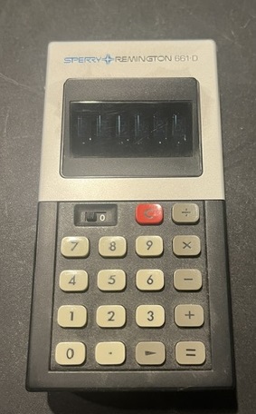 Sperry Remington 661-D handheld LED calculator