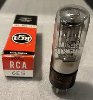 RCA 6E5 magic eye tube and box
