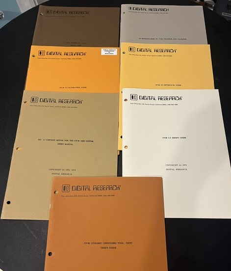 Digital Research CP/M 2.2 manuals
