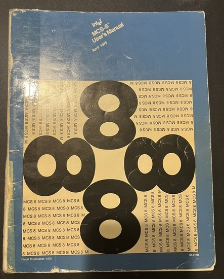 Intel MCS-8 User's Manual April 1975, original working copy