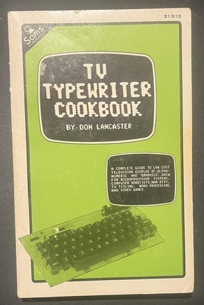 Don Lancaster TV Typewriter Cookbook, Howard W. Sams 21313